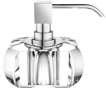Дозатор настольный, хрустальное стекло, (цв.кристальный/хром),  ZZ Decor Walther Kristall 0924256