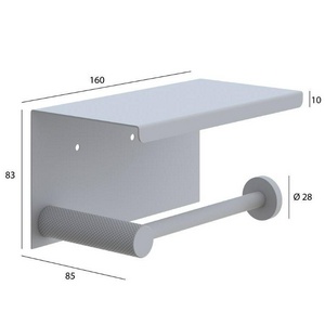 Держатель для туалетной бумаги с крышкой Uno Gold, крепеж в комплекте, цвюглянцевое золото, ZZ Boheme UNO 10971-G