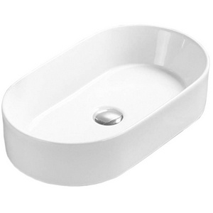 Раковина накладная  (AZ-78330D) 600х380х130 мм,БЕЗ отверстия под см-ль, цв. белый ZZ Azario Azario AZ-78330D