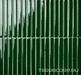 Мозаика Porcelain Mosaic Strip Mosaic 1.5х14.5 Y15F341  глянцевый 29.4х31.3 Зеленый 