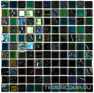 Мозаика Bonaparte Керамическая мозаика Bondi black -25  (4x25x25) 30x30 Черный 