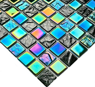 Мозаика Bonaparte Керамическая мозаика Bondi black -25  (4x25x25) 30x30 Черный 