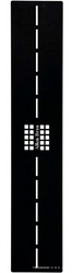 Накладка сливного отвесртия для поддона 1400х900мм, (цв.черный браш), Infinity ZZ