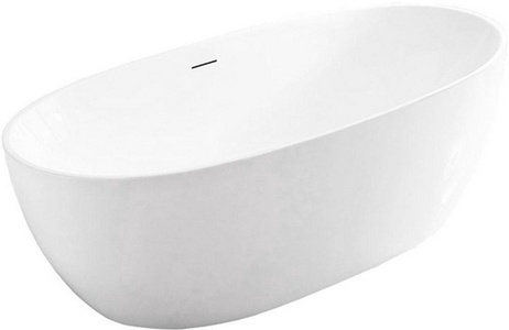 Ванна 1700х800хh580мм, отдельностоящая, интегрир.слив перелив, д/к в цвет ванны в компл.,(акрил цв.белый мат.), Vincea ZZ Vincea Ванны VBT-405-1700MW