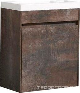 База под раковину подвесная с 1 дверкой, петли справа, 454х256xh520мм, без раковины, (цв.Stone),  ZZ BelBagno Pietra Mini PIETRA MINI-460-1A-SO-PT-R