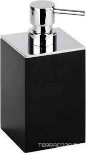 Дозатор для жидкого мыла, настольный, квадр., (цв.черный матовый),  ZZ Bemeta Gamma 145609310