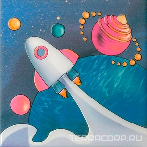 Керамическая плитка Kerama Marazzi Космос Декор  1 20х20 Комбинированный 