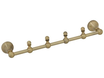 Перекладина с 4-мя крючками L40 см, бронза ZZ