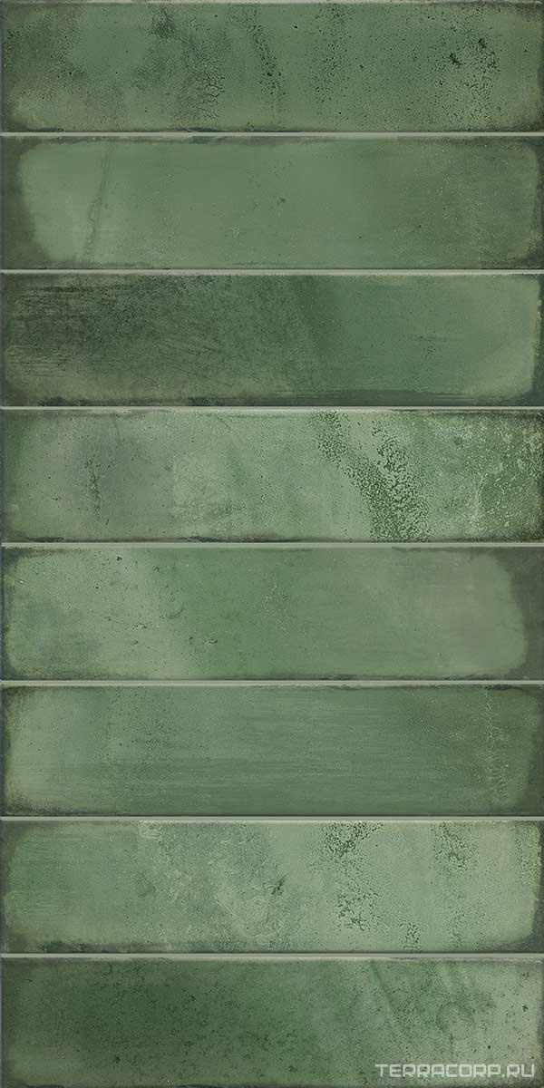 Керамическая плитка Azori Bricks green 31.5x63 Зеленый, фото 4