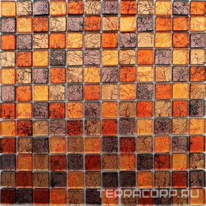 Мозаика Мастера Керамики Glass & Stone Мозаика  Sh105 комбинированная  (чип 23x23) ZZ30x30 Комбинированный 