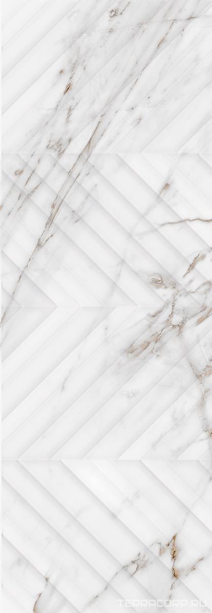 Керамогранит Eletto Calacatta Grey Struttura Line 24.2x70 Белый, фото 3