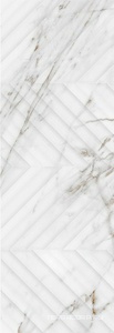 Керамогранит Eletto Calacatta Grey  Struttura  Line 24.2x70 Белый 