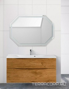 База под раковину подвесная с двумя выкатными ящиками, 1200х450х500мм, (без раковины), (цв.Rovere Nature),  ZZ BelBagno Marino MARINO-H60-1200-2C-SO-RN-P