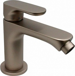 Смеситель для биде OLE однорычажный с донным клапаном, титановый атласный ZZ