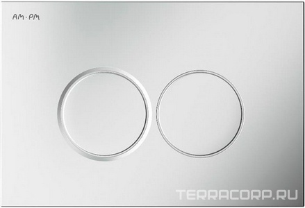 Клавиша для инсталляции PRO C L AM.PM I070131,  хром матовый KL AMPM Универсал I070131