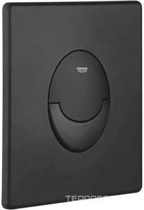 Накладная панель, 2 объема смыва + старт/стоп, вертикальная, цв черный ZZ Grohe Grohedal 38505KF0