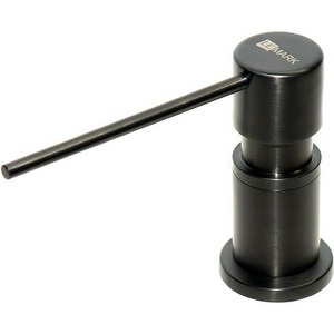 Дозатор для жидкого мыла или иного моющего средства, встраиваемый в столешницу в ванной или на кухне,цв.светлое черный, ZZ Lemark Expert LM8203BL