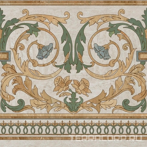 Керамогранит Kerama Marazzi Эвора Декор  продолжение угла глянцевый 60х60 Бежевый 