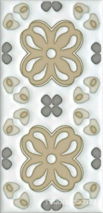 Керамическая плитка Kerama Marazzi Клемансо STG\A616\16000 Декор  орнамент матовый  7.4х15 Комбинированный 