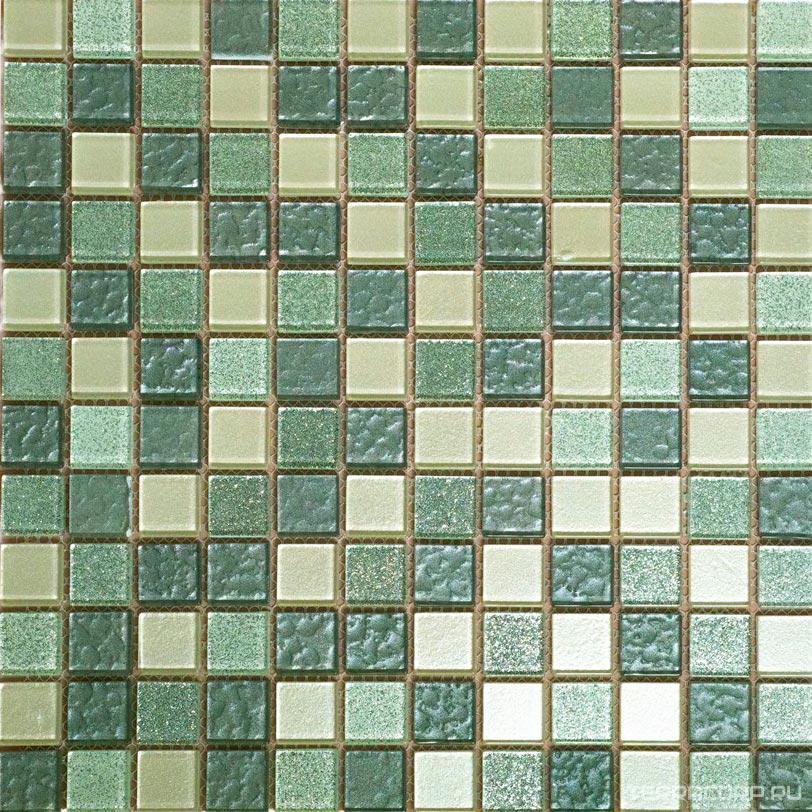 Мозаика Мастера Керамики Glass Мозаика F40.47.52 (чип 23x23) 30х30 Серый, фото 3