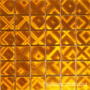 Мозаика Мастера Керамики Glass Мозаика ST062  (чип 48x48) 30х30 Золотой 