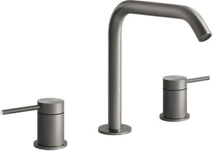 Смеситель для раковины на 3 отв., на гибкой подводке, без д/к, (цв.Steel Brushed),  ZZ Gessi Flessa 54012 239