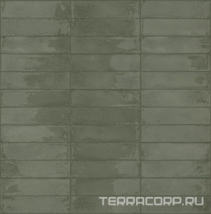 Керамическая плитка AtlasConcorde Россия RINASCENTE RESIN Rin. Resin Giada Brick Murano/Ринашенте Резин Джада Брик Мурано 7,5x30 Зеленый 