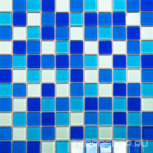 Мозаика Мастера Керамики Glass Мозаика FA022,023,025.080 (чип 25x25) 30х30 Синий 
