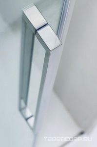 Душевой уголок 1400х1000х1950мм, правый/левый, (стекло прозрачное 8мм, фурнитура цв.хром),  ZZ Cezares Duet Soft-M DUET SOFT-M-AH-1-140/100-C-Cr