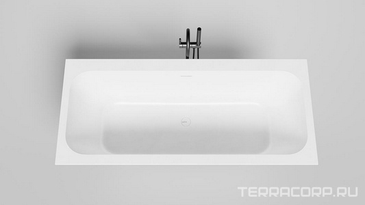 Ванна 1800х800хh600мм, встраив., литой камень S-Sense матов цв.белый, д/к Up&Down в цвет ванны,интегрир.слив-перелив,ножки компл,  ZZ Salini Orlanda Axis Kit 103312M