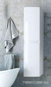 Колонна подвесная с двумя распашными дверцами, реверсивная, 40x38x170см, (цв.Bianco lucido), Cezares ZZ Cezares Универсал 44324