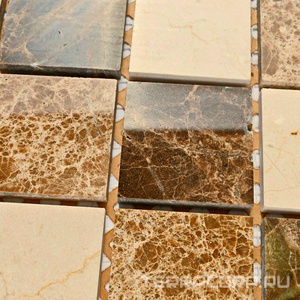 Мозаика Bonaparte Мозаика из натурального камня Turin 48 (48x48x7) 30,5x30,5 Комбинированный 