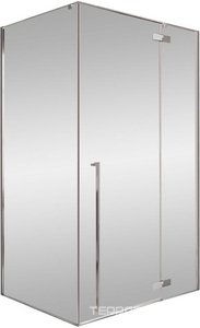 Душевой уголок 1200х900х1950мм, правый, (стекло прозрачное 6мм, фурнитура цв.хром),  ZZ Cezares Liner LINER-AH-1-120/90-C-Cr-R