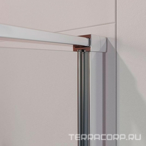 Душевой уголок 1200х900х1950мм, правый, (стекло прозрачное 6мм, фурнитура цв.хром),  ZZ Cezares Liner LINER-AH-1-120/90-C-Cr-R