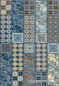 Керамическая плитка Azori Lounge Декор КАМЛОТ ИНДИГО эйша 13 шт 40,5*27,8 n/a 