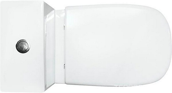 Унитаз-компакт « Slim», (арматура  2-режим  Alcaplast/2-режим OLI, сиденье дюропласт, микролифт Sanita Luxe Quadro WC.CC/Quadro/2-SlimDM/WHT.G/S1 (QDRSLCC01151022)