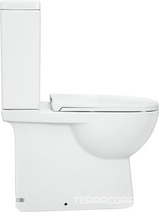 Унитаз-компакт « Slim», (арматура  2-режим  Alcaplast/2-режим OLI, сиденье дюропласт, микролифт Sanita Luxe Quadro WC.CC/Quadro/2-SlimDM/WHT.G/S1 (QDRSLCC01151022)