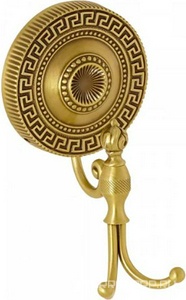 Крючок двойной, БЕЗ РОЗЕТКИ (цвет золото), /Cleopatra ZZ Migliore Monte Carlo 28071