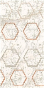 Керамическая плитка Azori APULIA ORO  HEXAGONE 31.5x63 Бежевый 