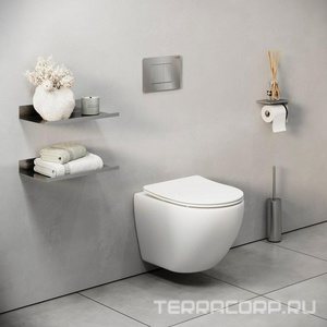 Клавиша смыва, двойной смыв, нержавеющая сталь, цв. хром сатиновый Grossman Classic 700.K31.04.12M.12M