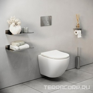 Клавиша смыва, двойной смыв, нержавеющая сталь, цв. хром глянцевый Grossman Classic 700.K31.05.10M.10M