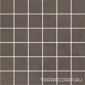 Керамогранит Kerama Marazzi Про Чементо Декор  мозаичный коричневый тёмный матовый 30x30 Коричневый 