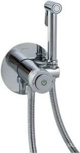 Смеситель совмещ. с гигиенич. душем, готовый к-т: лейка, шланг, скрытая часть, (цв.хром),  Allen Brau Liberty 5.33005-00