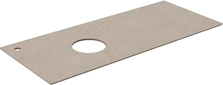 Столешница из керамогранита 120 см, для накладных раковин, с отв. для смес, цв. бежевый матовый ZZ Kerama Marazzi Magica MA.1.1.SG540620R\120