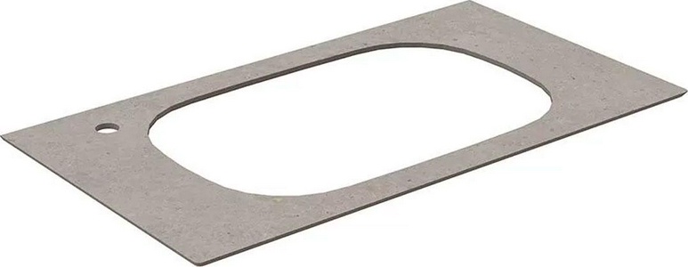 Столешница из керамогранита 90 см, для раковины встраиваемой сверху, с отверстием под смеситель, цв.серый матовый (Риккарди) Kerama Marazzi Magica MA.2.1.SG519920R\90