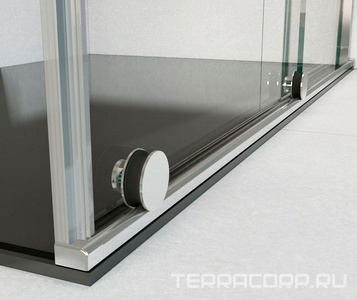 Душевой уголок 1200х900хh2000мм, прямоуг., правый/левый, (стекло прозрачное 8мм, фурн.цв.хром),  ZZ Vincea Arno VSR-1A9012CL  (VDS-1A120CL + VSG-1A900CL)