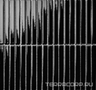 Мозаика Porcelain Mosaic Strip Mosaic 1.5х14.5 Y15F708   глянцевый 29.4х31.3 Черный 