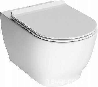 Унитаз подвесной безободковый, без крышки PLMR.seat.02\WHT, цв. белый Kerama Marazzi Modula MO.wc.02