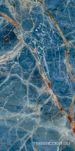 Керамогранит Gardenia Orchidea La Marmoteca Blue Denim  Lux  60x120 Синий 