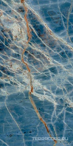 Керамогранит Gardenia Orchidea La Marmoteca Blue Denim  Lux  60x120 Синий 